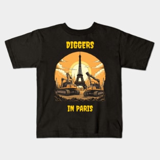 Diggers in Paris Kids T-Shirt